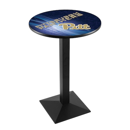 Holland Bar Stool Co 36" Blk Wrinkle Pitt Pub Table, 36" dia. Top L217B3636Pittsb-D2